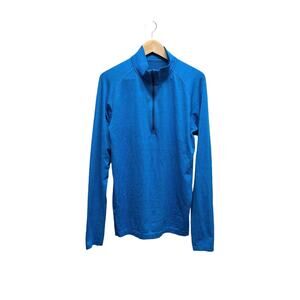 Lululemon Sweater 1/4 Zip Pullover Long Sleeve Blue‎